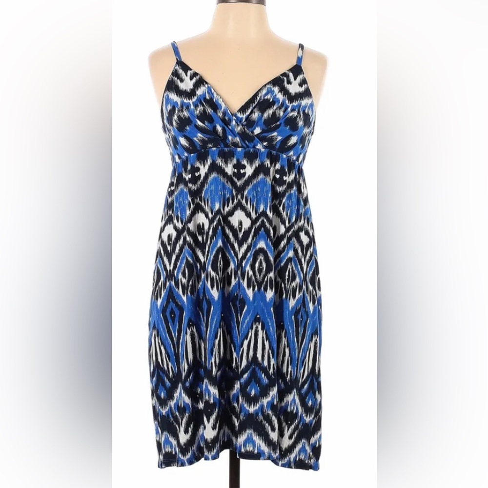 INC International Concepts summer dress blue and black size M.